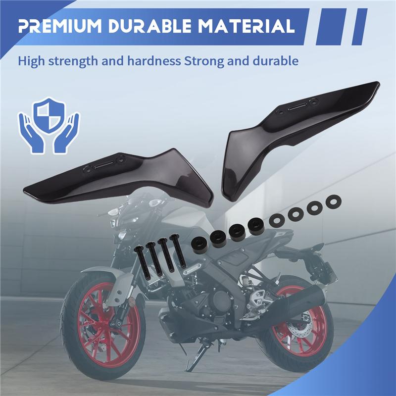 A58X-For MT-125 MT-15 MT125 MT15 - Compatible Windshield Side Wind Deflector Spoiler Fly Screen Motorcycle Access