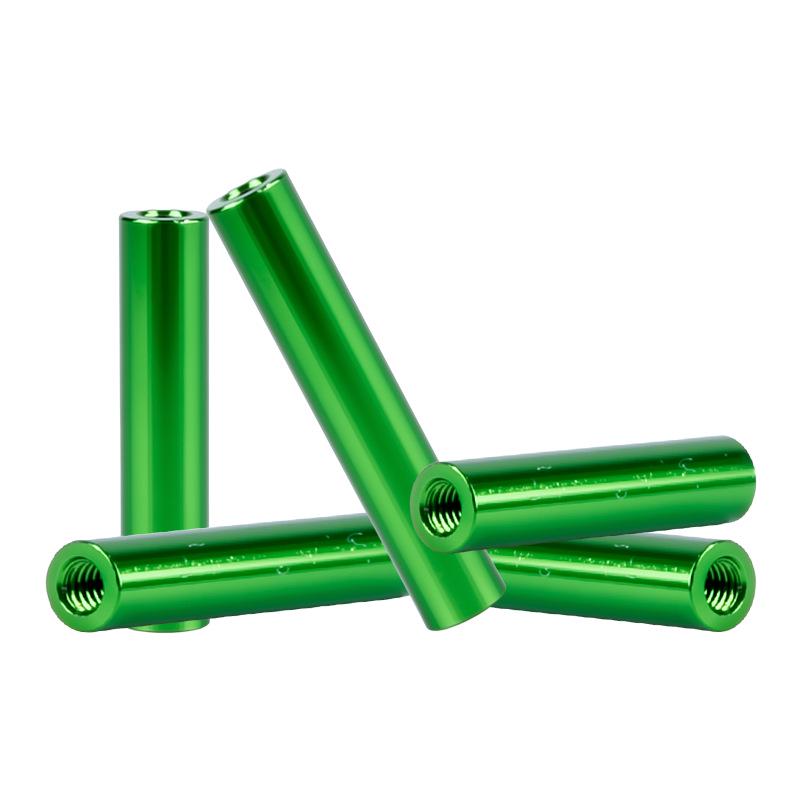 Aluminum Alloy M3 Green Round Pillar for Experimental Equipment Support and Positioning