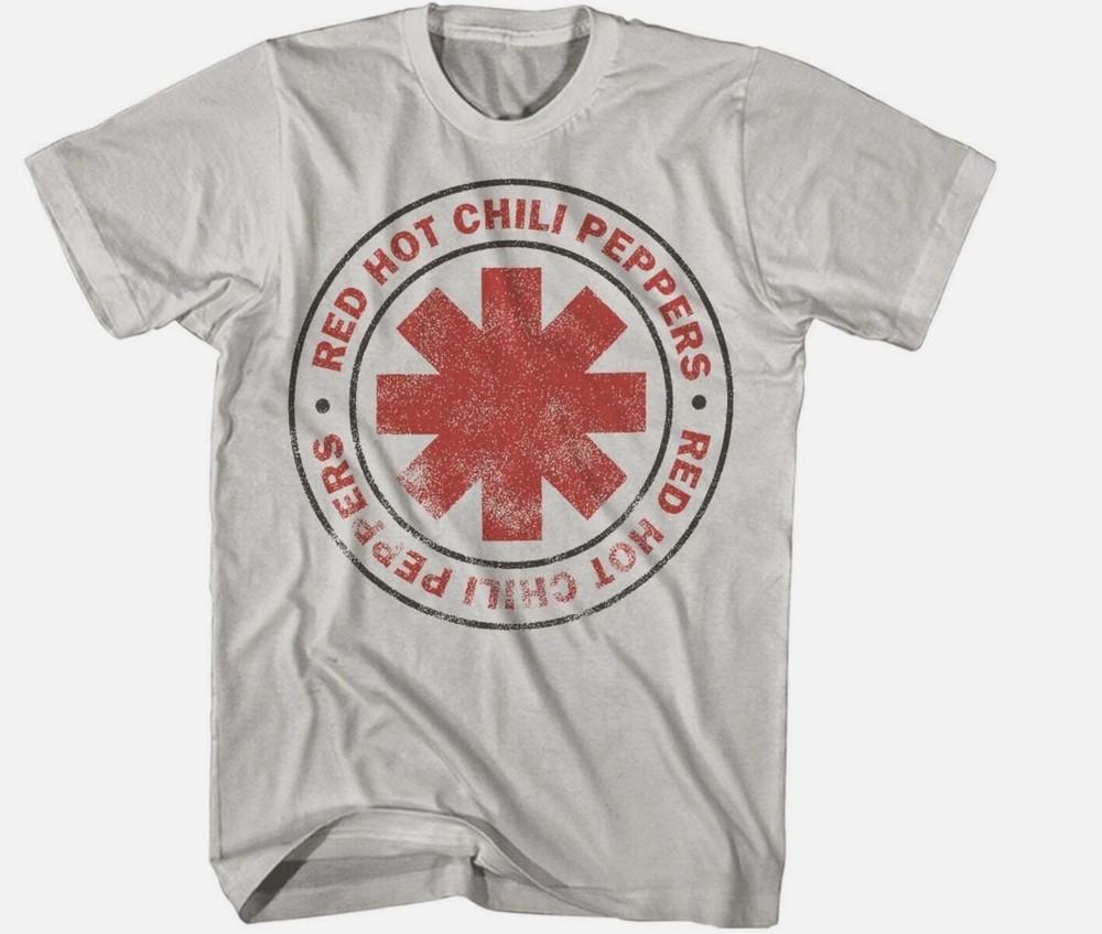 Мужская футболка Red Hot Chili Peppers с потертым логотипом, Классическая рок-футболка, Новая белая унисекс футболка XXXXL