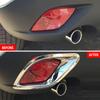 1 Pair Bumper Car Rear Tail Lights Fog Light Chrome Garnish Lamp Shade Frame Trim Cover For Mazda Cx-5 Cx5 2013 2014