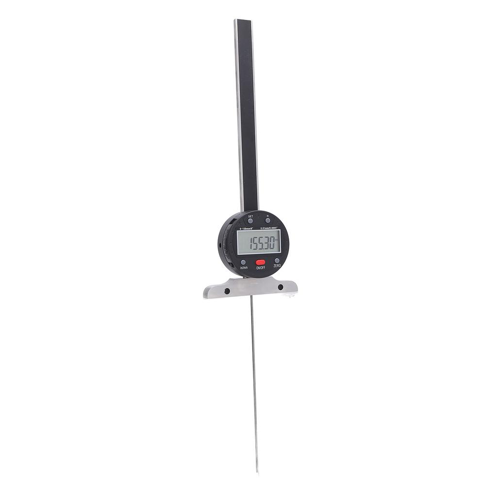 Digitaler Tiefenmesser Elektronischer Sensor Messgerät mm in Einheit Umschaltbar Holzbearbeitung Hohe Genauigkeit Messinstrument XB150 2