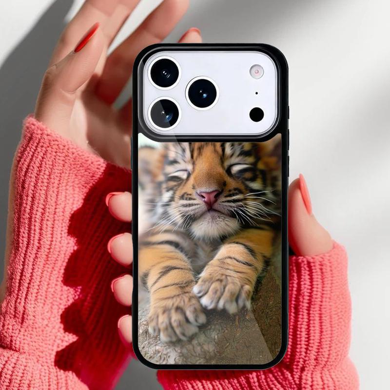 Zoo Animals 1 Tiger Cubs Phone Case for iPhone 17 Air 16e 15 14 13 Pro Max Back Cover for 12 11 Pro Coque