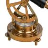 13.97 Cm Brass Telescope with Compass Base Nautical Steampunk Desk Decor Table Decorative