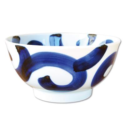 Skål Stilig Nudelskål Skål Bestikk Skål Skål Beholder Arita Ware Hasami Ware Tykk Arabesque Nudelskål Laget i Japan 17,2 cm