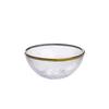Nordic Gold-Rimmed Glass Compartment Tray