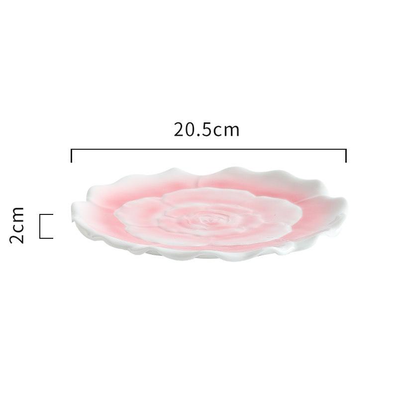 Rose Ceramic Mug Porcelain Mug Simulated Flower Shape Tea Set Petaled Teapot Butterfly Bud Cup Coffee Cups Cups and Mugs Set