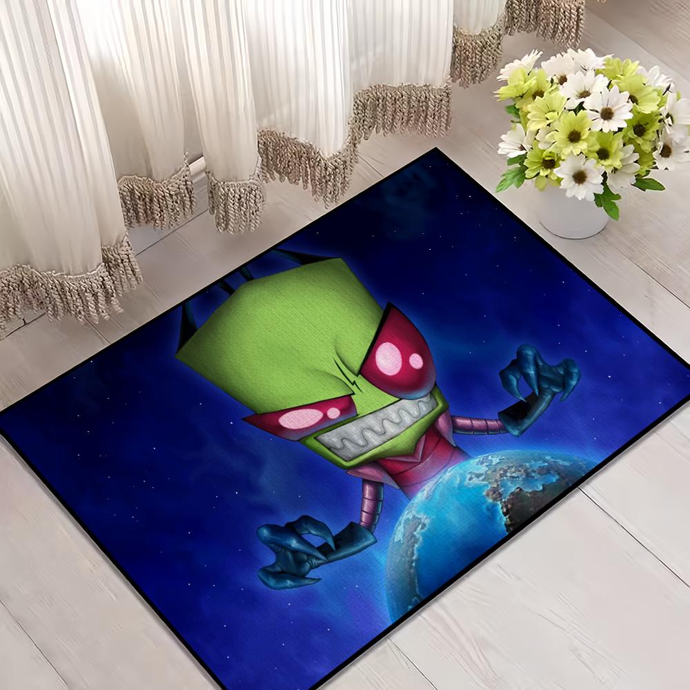 Tappetino d'ingresso Cartoon Invader Zim Benvenuto Ingresso Balcone Bagno Pavimento Tappeto Antiscivolo Tappeto Camera da Letto Decorazione Casa