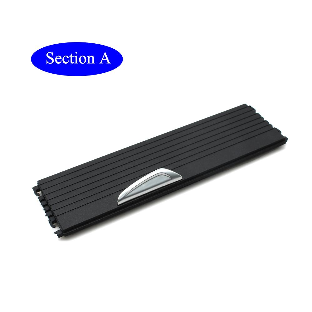 For BMW X1 X2 F48 F49 F39 Front Console Cup Holder Sliding Shutters Cover Trim Center Roller Blind Cover Replacement 2016-