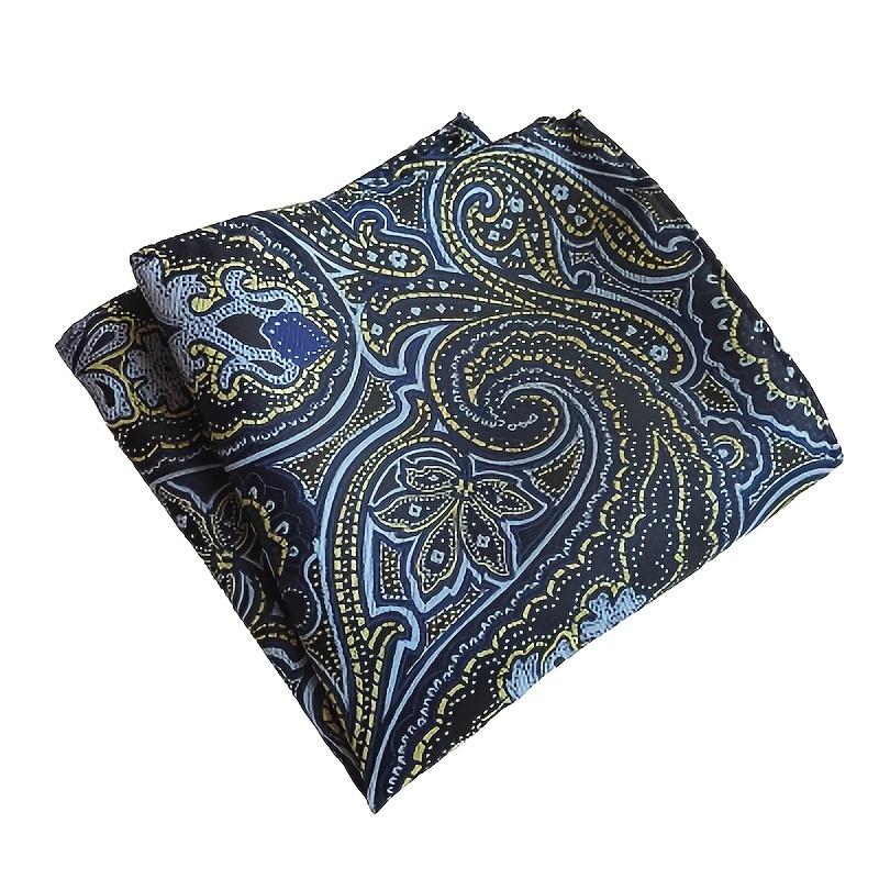 5 pièces 10-Pack Carrés de poche en soie pour hommes - Cadeau parfait pour toute occasion