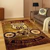 Retro Route75 America Mother Road Sign Carpet Rug for Bedroom Living Room Sofa Playroom Doormat Home Decor,Area Rug Non-slip