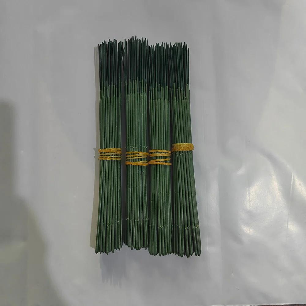 50/200pcs Plastic-clad Iron Flower Stem For Artificial Hydrangea Rose 6.69inch Flower Head Stick Rod Wedding Decor Accessory