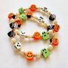 2026 Halloween Braccialetto Elastico Argilla Polimerica Conchiglia Perla Gioiello Statement per Donne Stile Strega Gotica Accessori Trendy per Feste