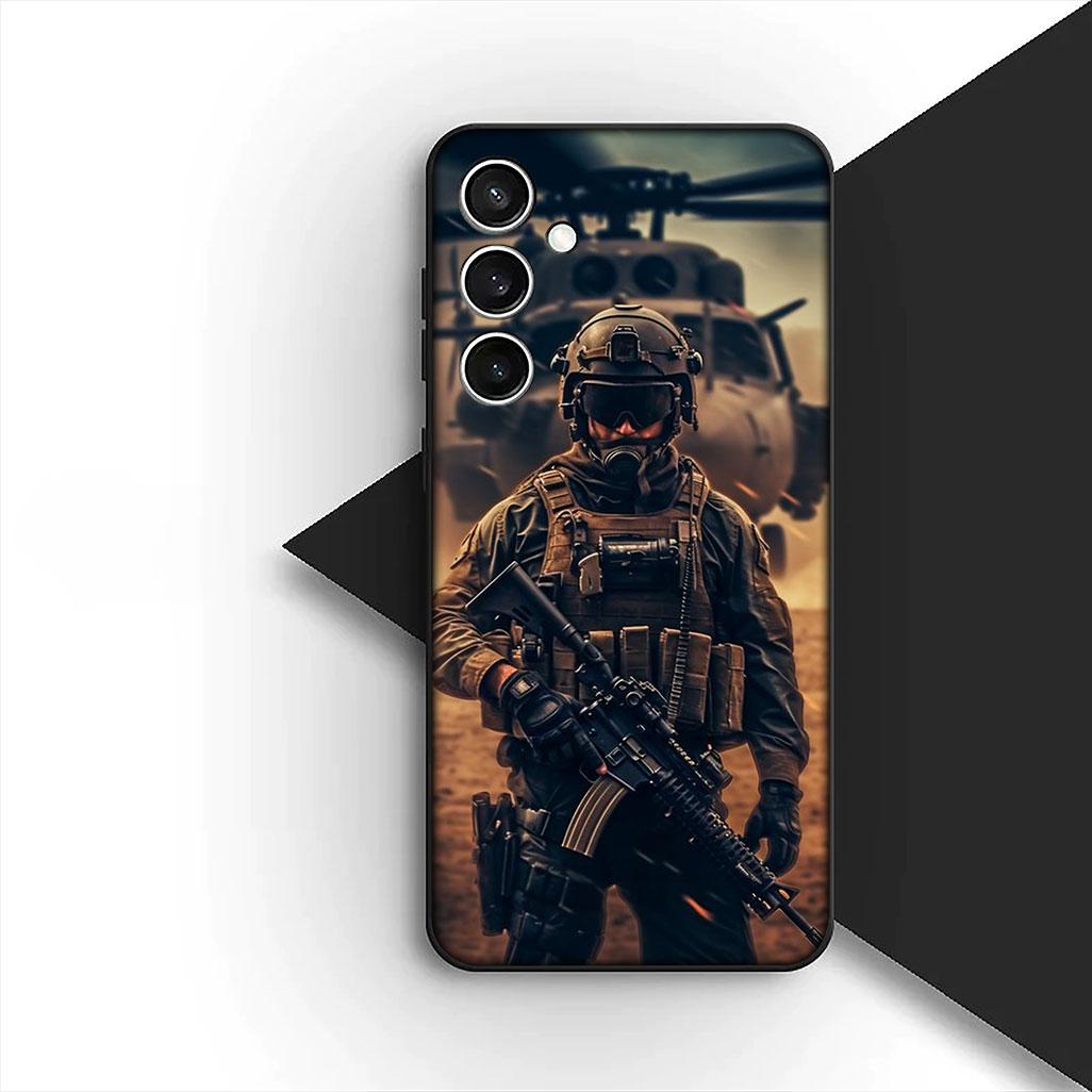 

for Samsung Galaxy S24 S25 S23 FE Ultra Plus S7 Edge S25+ S23+ A56 5G Phone Case Camo Military Army Camouflage Special Forces Galaxy S24+
