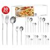 Stainless Steel 30-Piece Tableware Steak Knife, Fork and Spoon 5 Main Pieces Tableware Suit