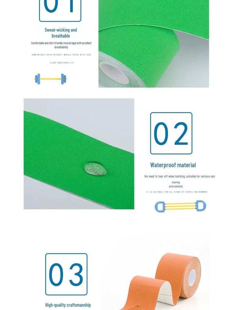 Elastic Kinesiology Muscle Tape & Nipple Covers Athletic Bandage