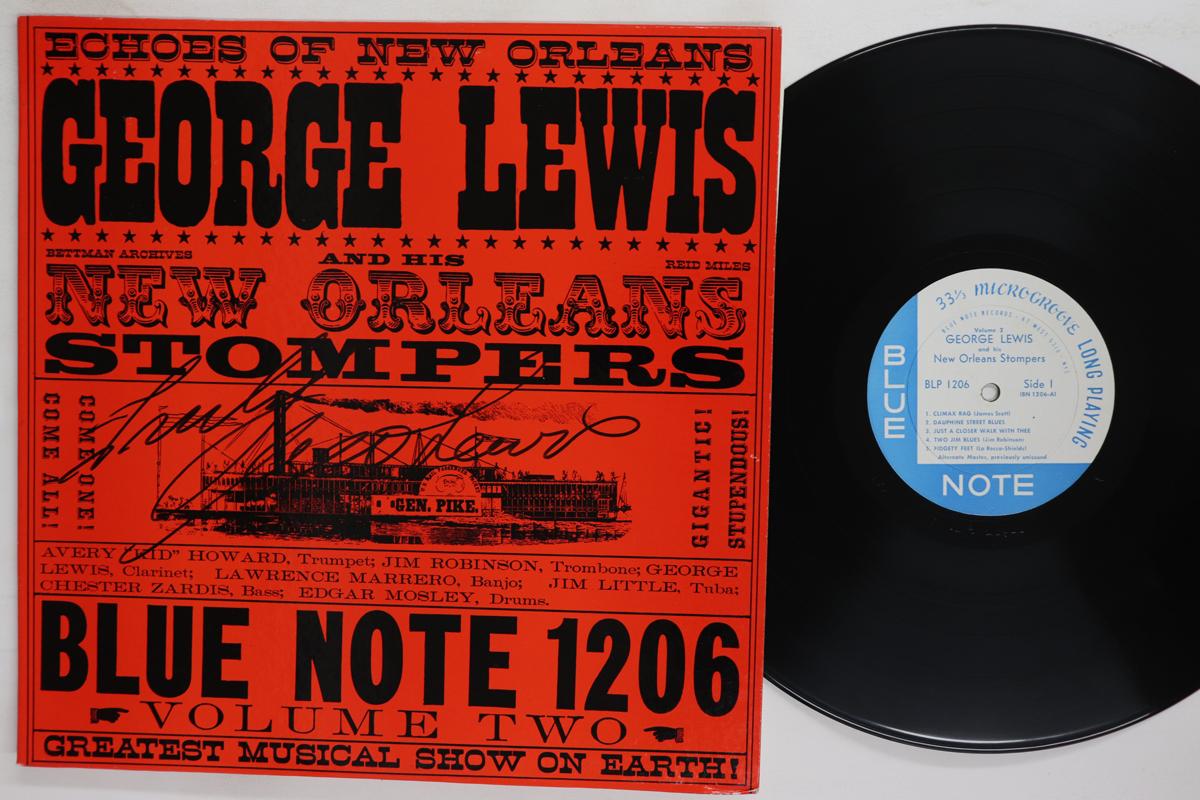 Виниловая пластинка GEORGE LEWIS  George Lewis And His New Orleans St BLP1206 BLUE NOTE 1959 США Джаз Б/у