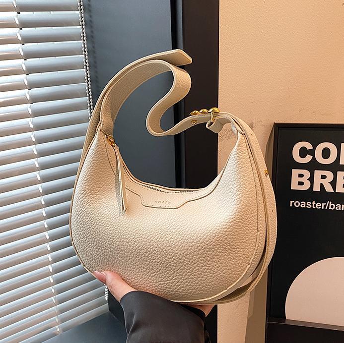 Crescent Bag Women's New Versatile Shoulder Messenger Bag High-end Casual Fashion Saddle Bag