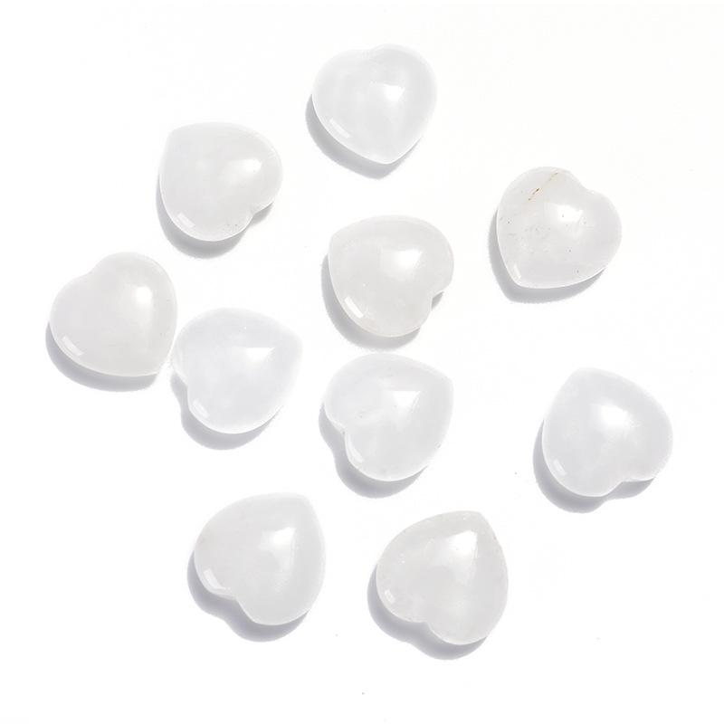 2cm Natural Rose Quartz Heart Crystal Gemstone