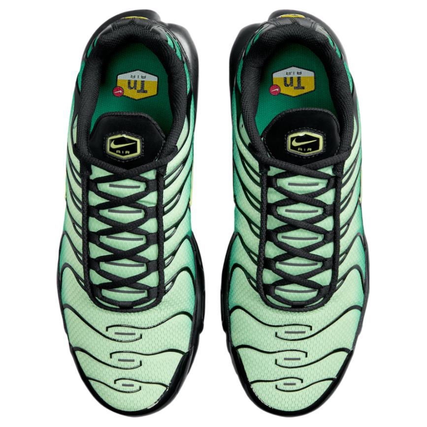 Nike Air Max Plus Men's Vapor Green Malachite Black Light Lemon Twist Visible Air Cushion Retro Running Lifestyle Sneakers DM0032-301