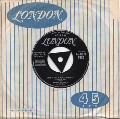 7inch Record LITTLE RICHARD  The Girl Cant Help It  Shes Got  45HLO8382 London Records 1957 UK Rock Used