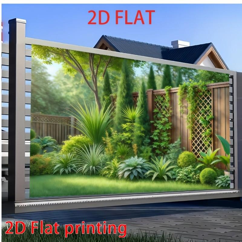 Green And Lush Garden Scenery Tapestry Living Room Bedroom Office Room Decoration Polyester Fiber Wall Hanging
