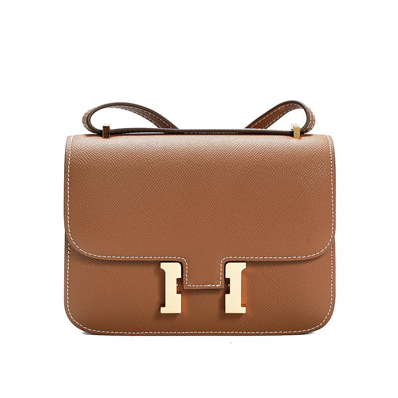 Cowhide Bag Versatile Messenger Bag, Underarm Leather Simple Girls High-end Summer Shoulder Bag