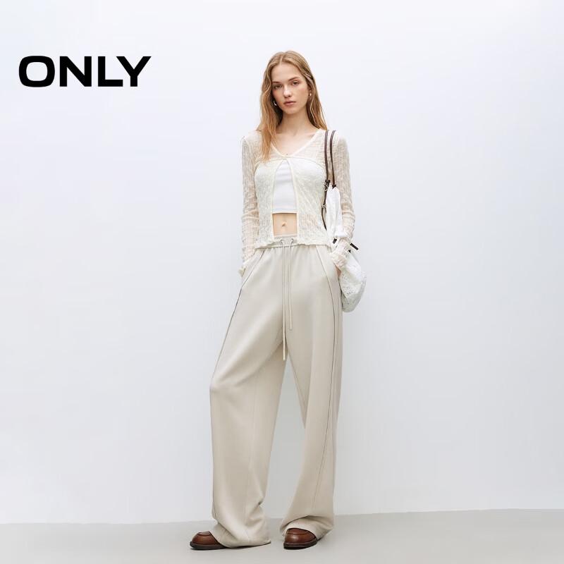 ONLY Women's 2025 Summer Modal Blend Wide-Leg Trousers