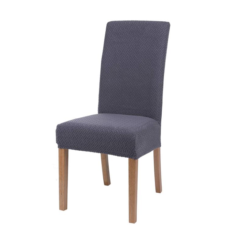 Stretch-Bezug für Esszimmerstühle, Jacquard-Spandex, Küchenstuhl, Sitz, Hotel, Bankett, elastischer Schonbezug