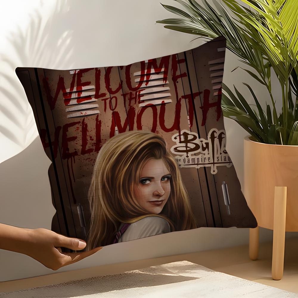 Horror Series BBuffy the Vampire Slayer Linen Cushion Covers For Decorative Sofa Home Pillows Case Car Chair Pillows Cases