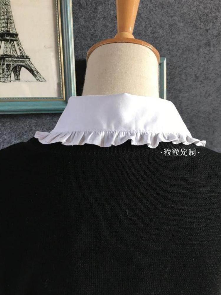 Retro Small Round Neck Fake Collar Peter Pan Pure Cotton Lace Collars Cute Versatile Doll Collar New Fake Collars