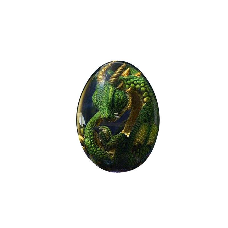 Crystal Transparent Resin Statue Dragon Egg Lava Dinosaur Egg Souvenir Resin Craft Luminous Handmade Dragon Eggs Home Decor Gift Extra 2% Off