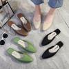 2024 Summer Women's Pointed Toe Slip-On Low-Heeled Sandals