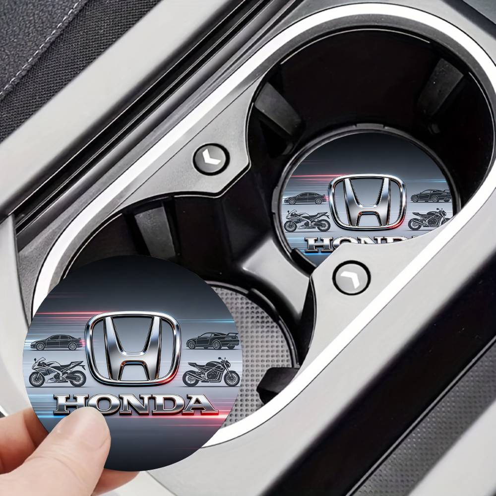For Honda New Car Cup Holder Anti-Slip Silicone 7cm Insert Coaster Mat Universal Car Accessories Black Fit Most Cars