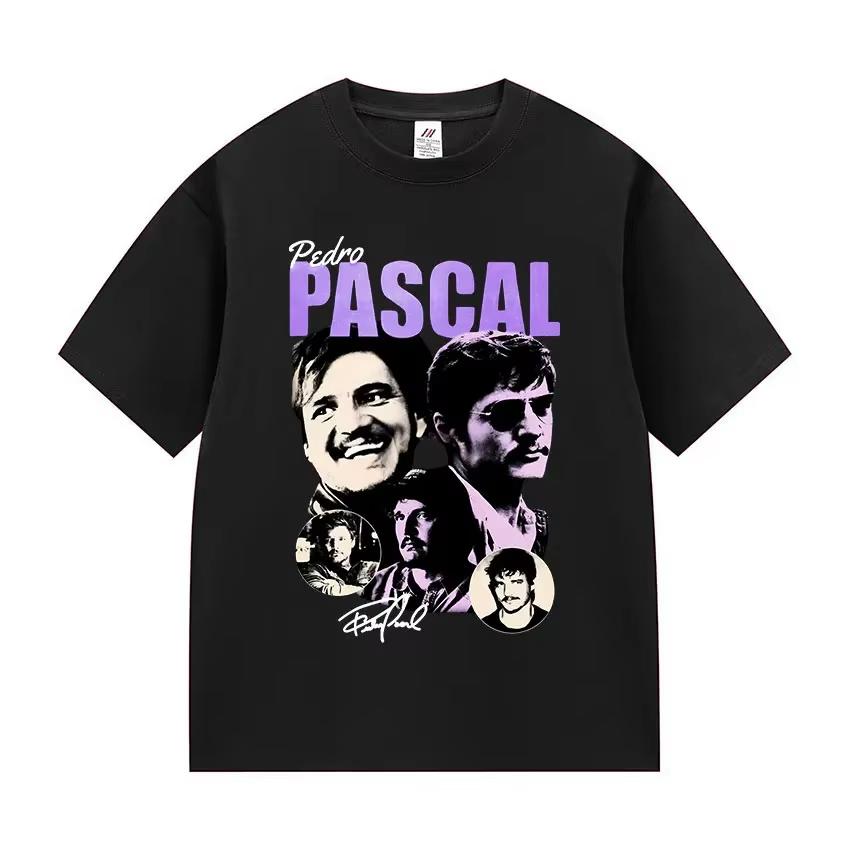 

Pedro Pascal Women s Movie Pattern T-shirt Retro High Quality Fashion Clothing Suitable for Both Men and Women Vintage Clothes 4XL