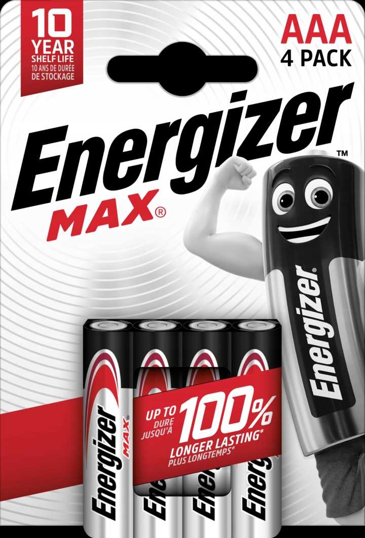 Bateria Alkaliczna Energizer Max Aaa Lr3 4 Szt