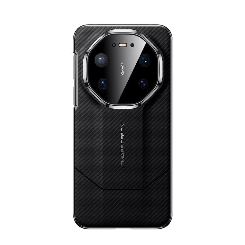 Applicable To Huawei Mate80promax Mobile Phone Case Carbon Fiber Pattern 80rs Electroplating 70pro Anti-drop 80por Leather Case