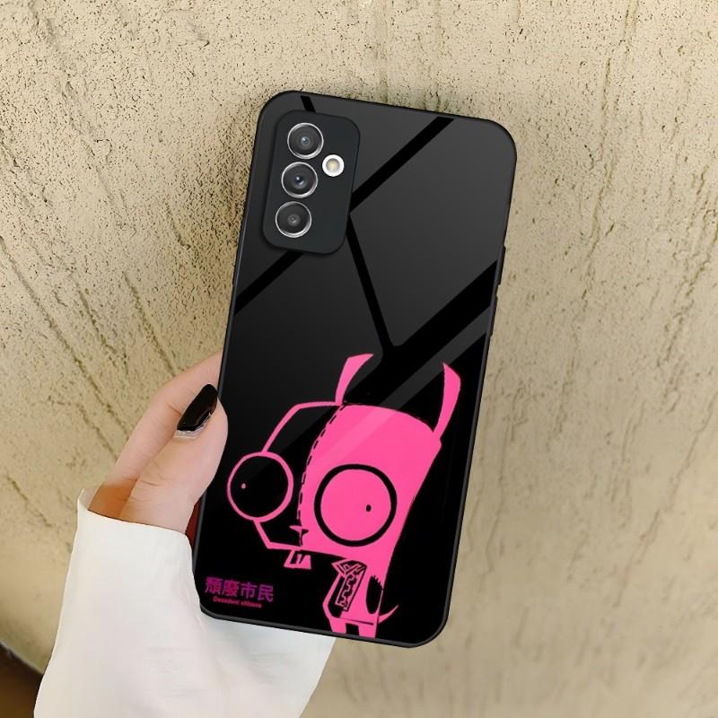 Invader Zim Telefoonhoesje Voor Samsung A72 A71 A70 A54 A52 A51 A50 A42 A40 A34 A33 A32 A31 A30 A22 A21 A20 A14 A12 A10 Glazen Cover