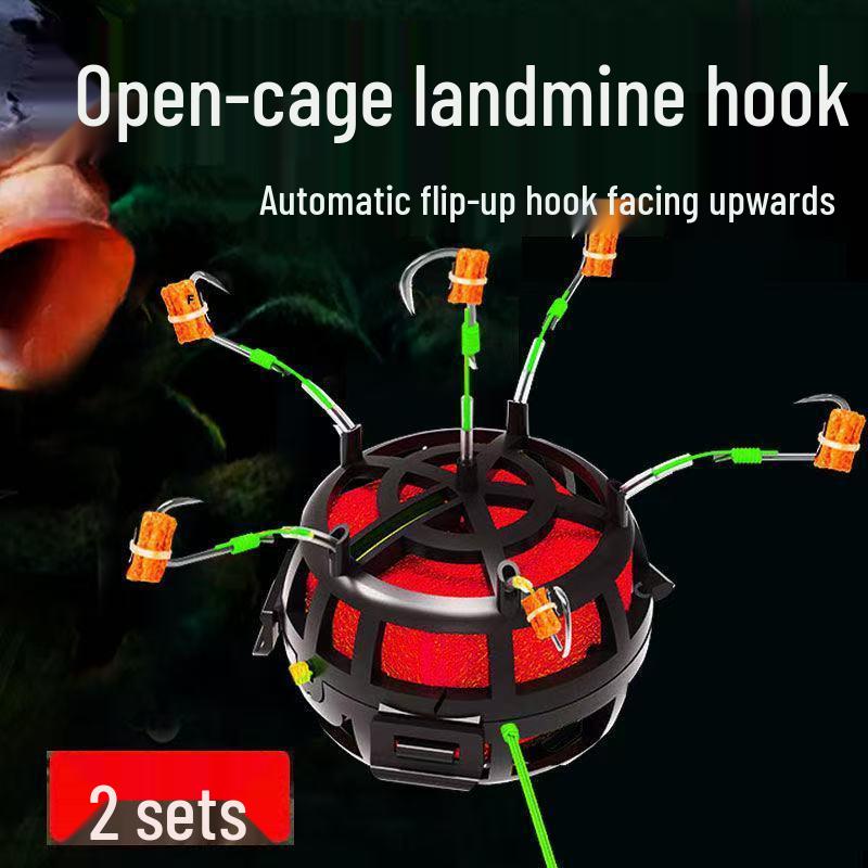 Revolutionary Bottom-Feeding Bait Hook with Flip-Plate for Rock Fishing and Casting
