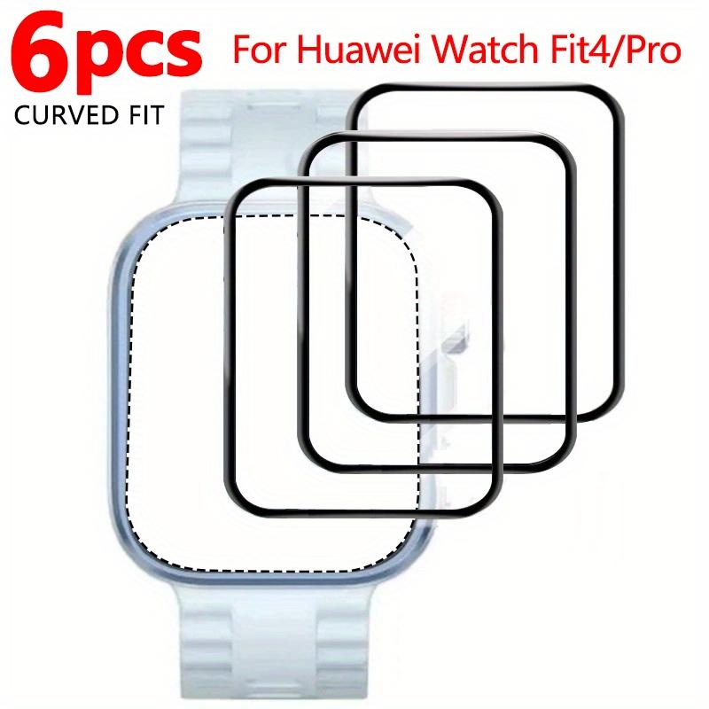 6pcs Curved Watch Film For Huawei Watch Fit4 Fit4 Pro SmartWatch Screen Protector