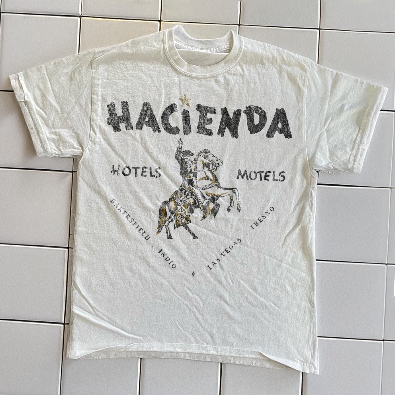 90s Hacienda Hotel Promo T-Shirt White XXL 3XL