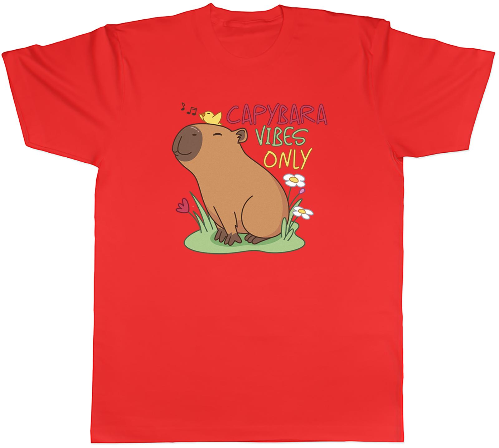 Capybara Vibes Only Unisexs TShirt Tee Gift Top S