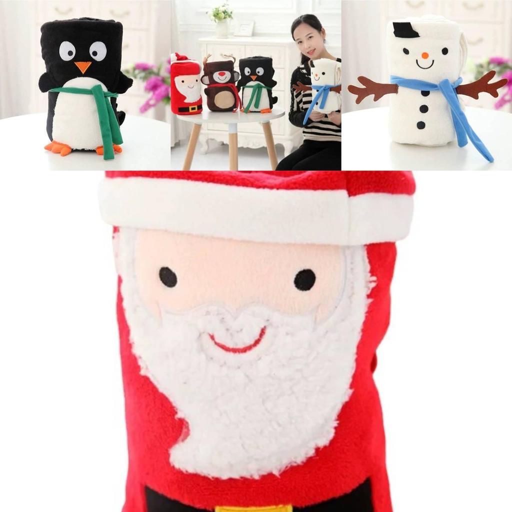 Snowman Plush Throw Blanket For Kids With Lightweight Fiber For Spring And Autumn Use