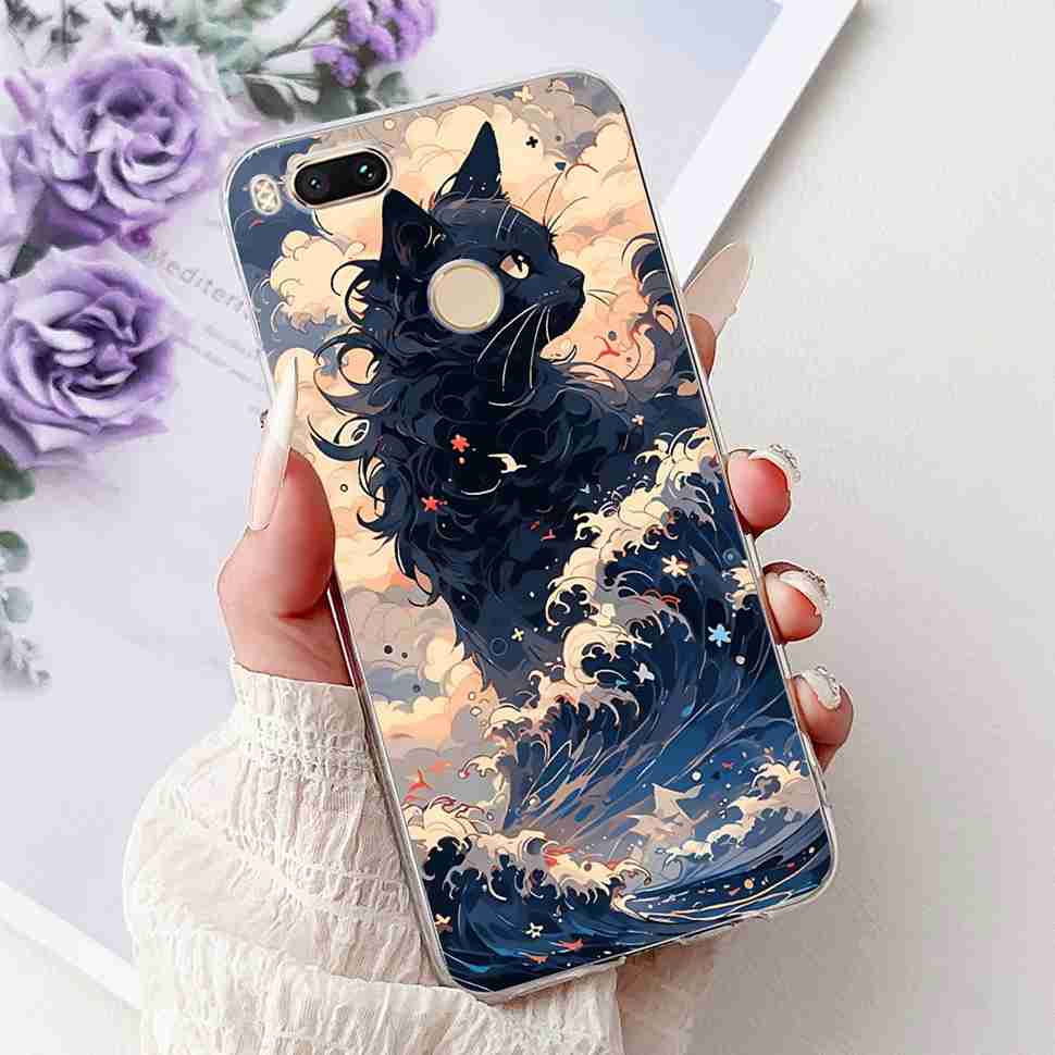 For Xiaomi Mi A1 MDG2 MDI2 Case Fashion Painting TPU Soft Silicone Cover For Xiaomi Mi A1 Mi 5X 5.5" Colorful Flower Phone Shell