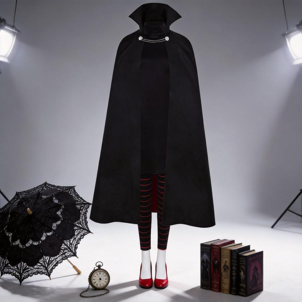 Hotel Transylvania Mavis Cosplay Costume With Polyester Cape For Halloween And Cosplay Events