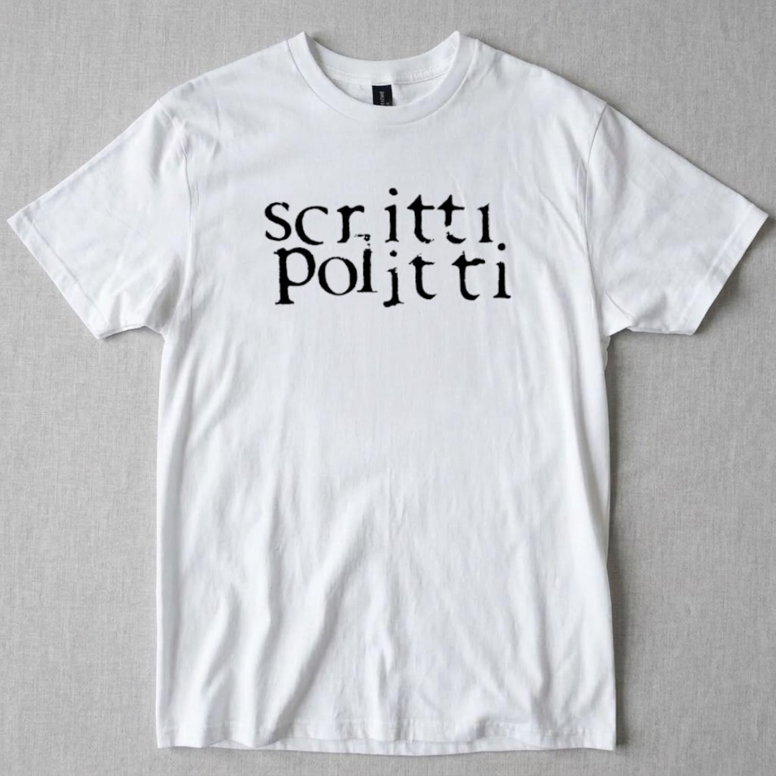 SCRITTI POLITTI T shirt 80s Post Punk Alternative Indie Band Graphic Tee Unisex S