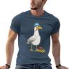 T-shirt Classica Gabbiano Con Patatine Fritte T-shirt con Fantasia alla Moda Per Uomo