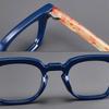 Neue Mode Großrahmen HD Damen Alterssichtigkeit Brille Retro Ultraleicht Neutral Box Luxus Anti Blaulicht Lesebrille