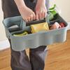 Contemporary Home Storage Container Slip Resistant Bottom and Sectional Dividers for Craft Materials