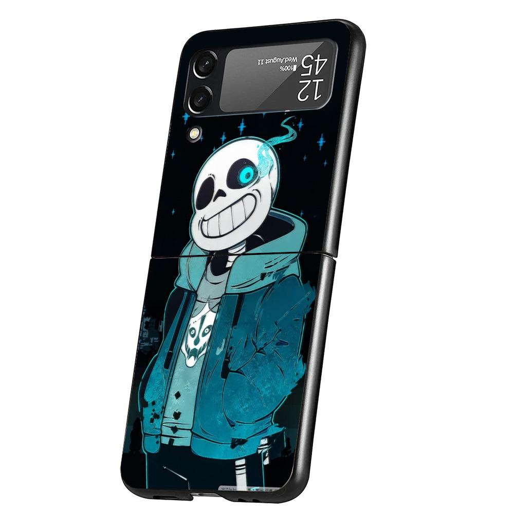 

Undertale Papyrus Sans Doggo Case Phone Cover for Samsung Galaxy Z Flip 6 5 4 3 5G ZFlip6 ZFlip5 ZFlip4 ZFlip3 Black Hard Trend Galaxy ZFlip4