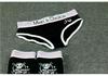 Plus Size Women's Cotton Cartoon Triangle Boxer Briefs with Lettered Wide Waistband